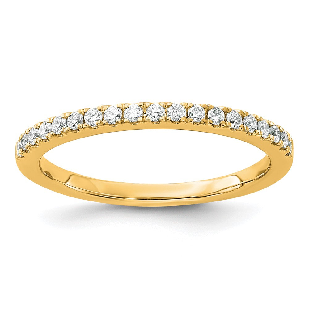 14K Diamond Wedding Band