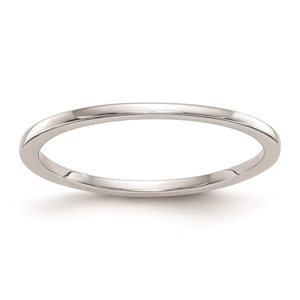 14k White Gold Wedding Band