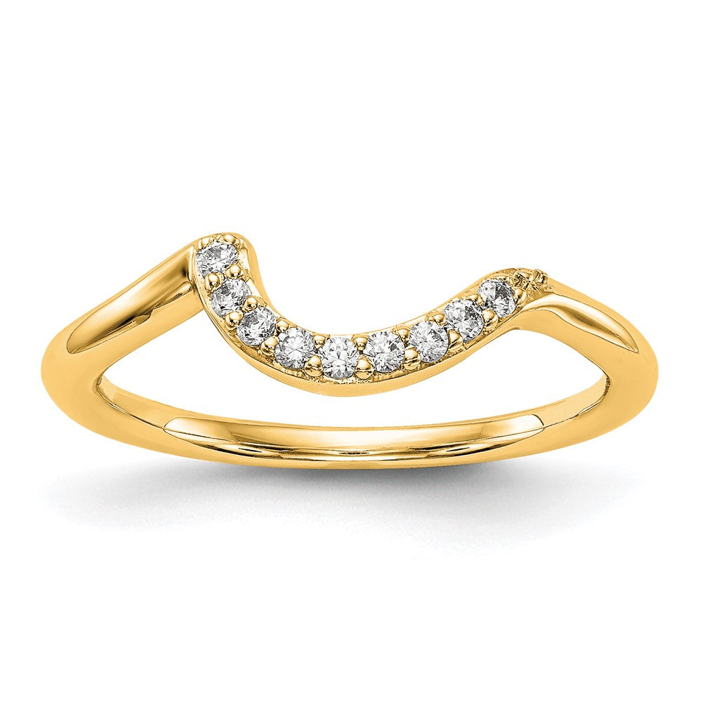 14K Diamond Wedding Band