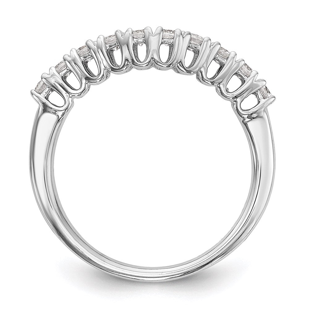 14k White Gold Diamond Wedding Band