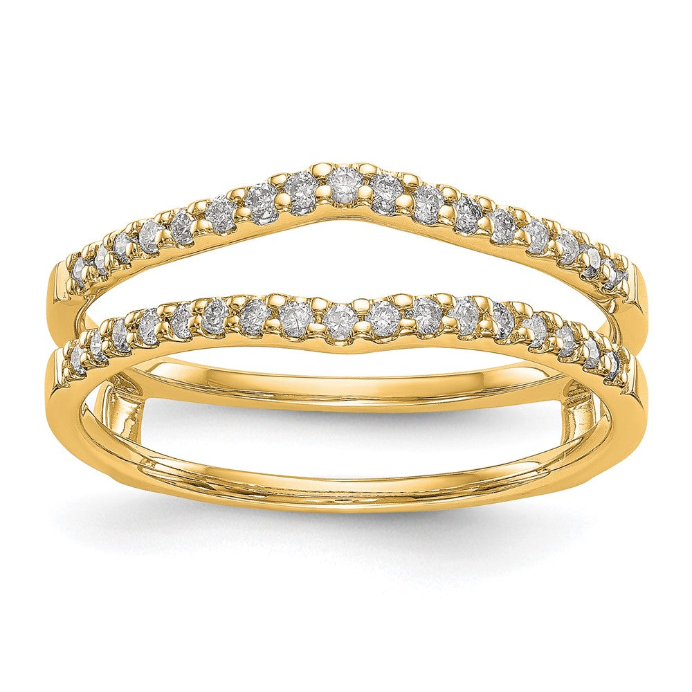 14K Yellow Gold Diamond Guard