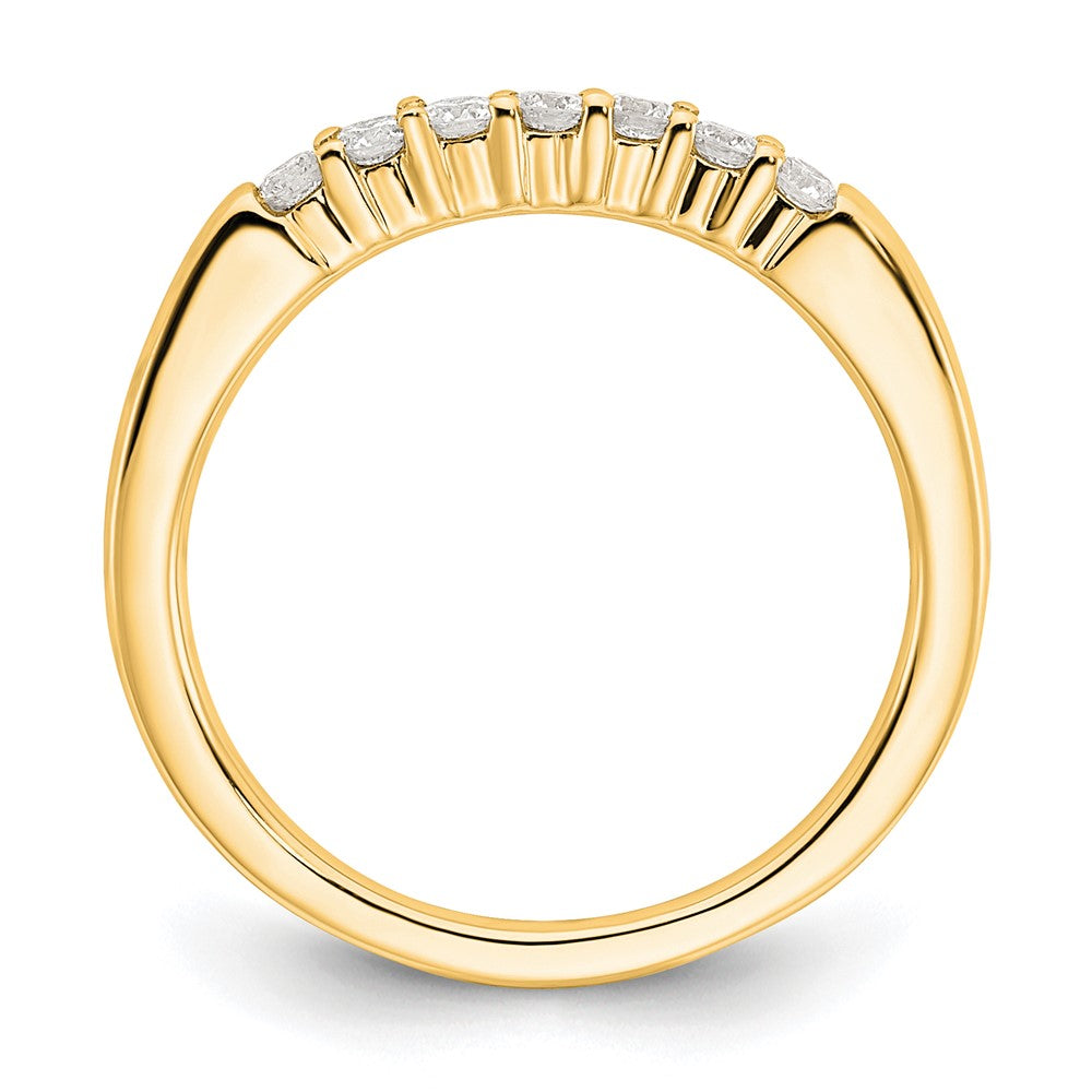 14K Yellow Gold 7-Stone Diamond Band