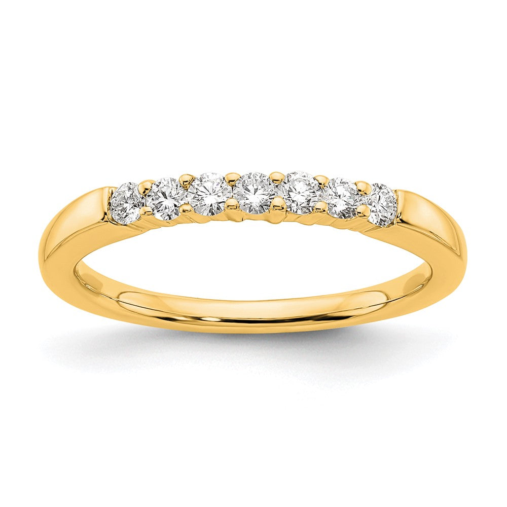 14K Yellow Gold 7-Stone Diamond Band