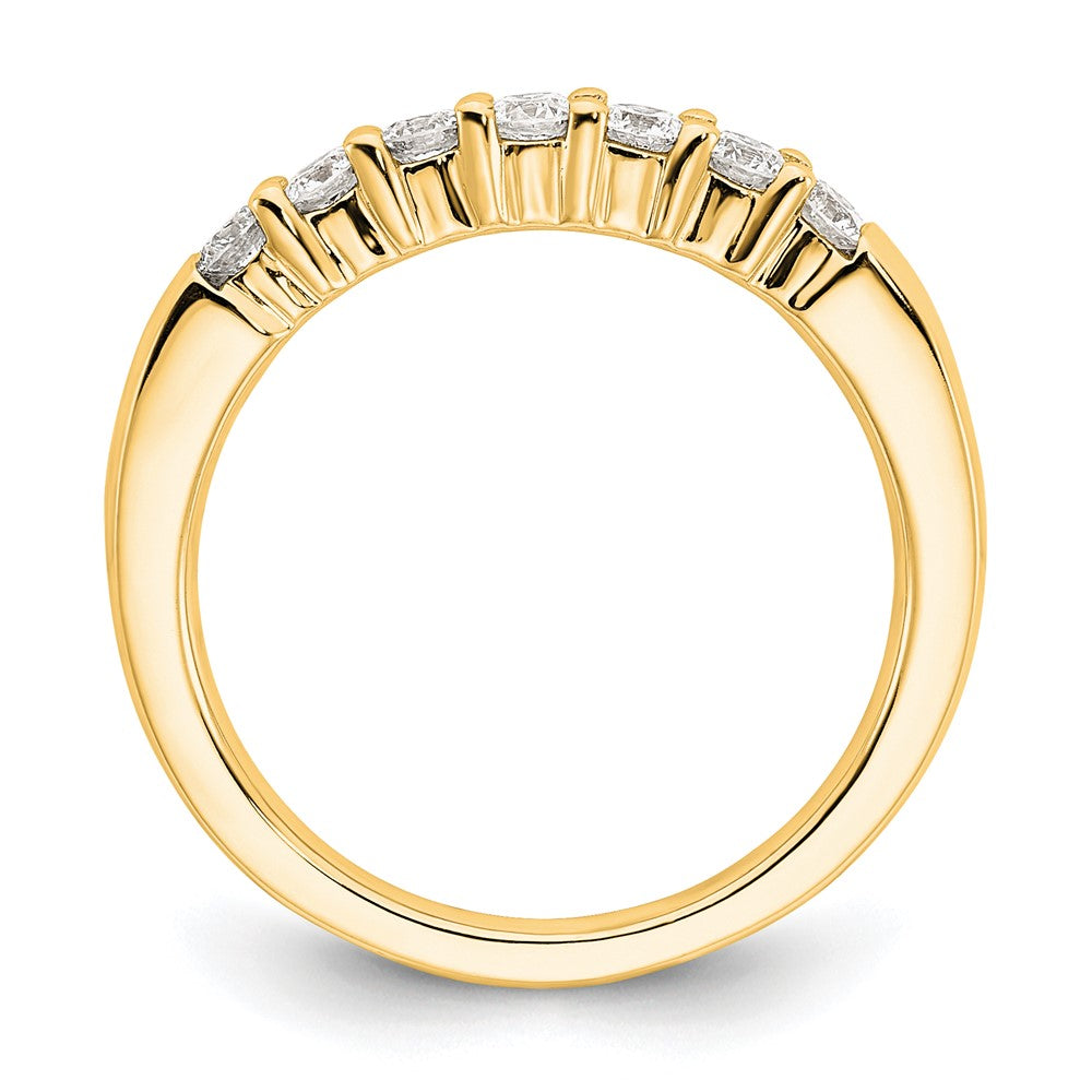 14K Yellow Gold 7-Stone Diamond Band