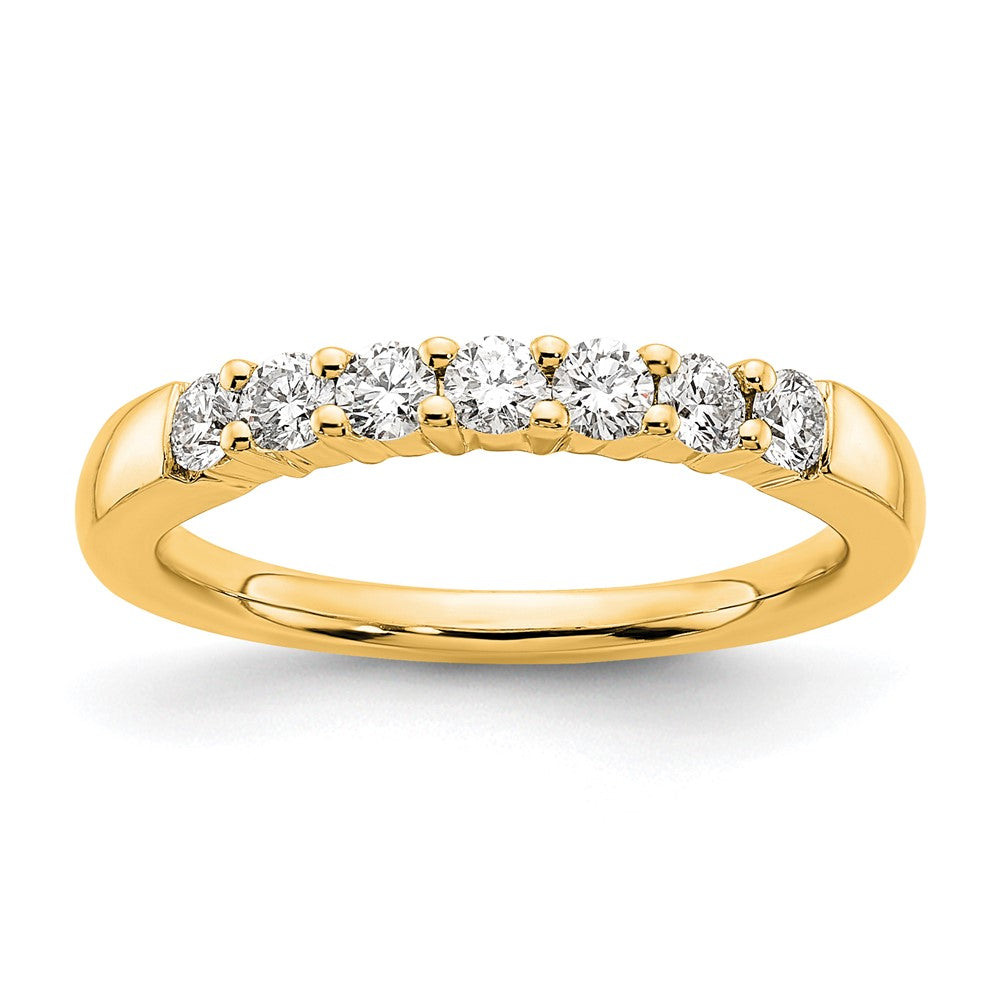 14K Yellow Gold 7-Stone Diamond Band