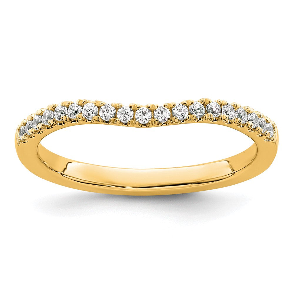 14K Yellow Gold Diamond Band