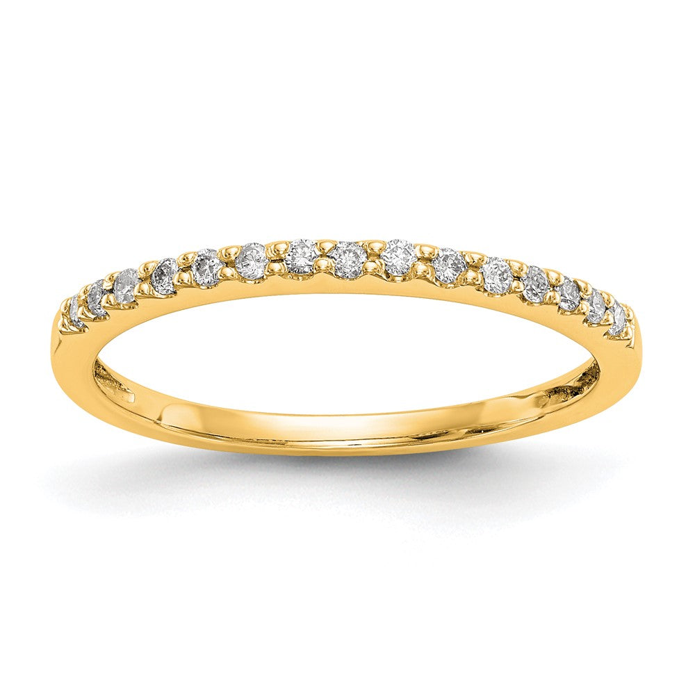 14K Yellow Gold Diamond Band