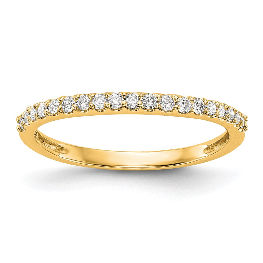 14K Yellow Gold Diamond Band