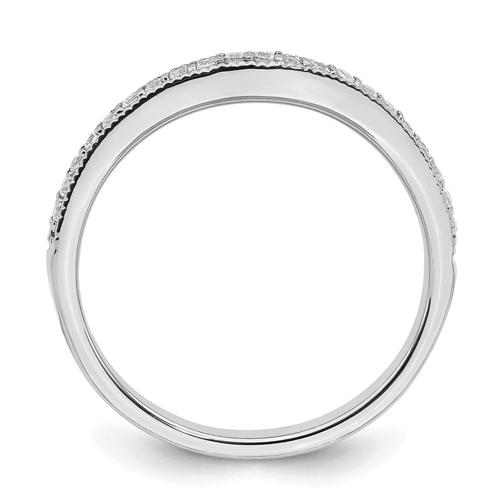 14k White Gold Matching Diamond Wedding Band