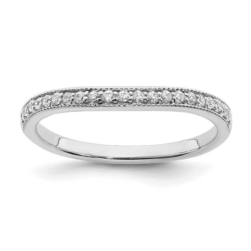 14k White Gold Matching Diamond Wedding Band