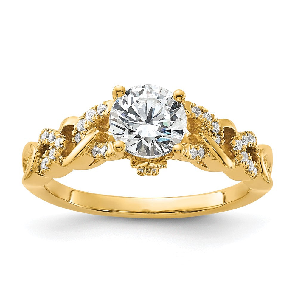 14k Diamond Semi-Mount Engagement Ring