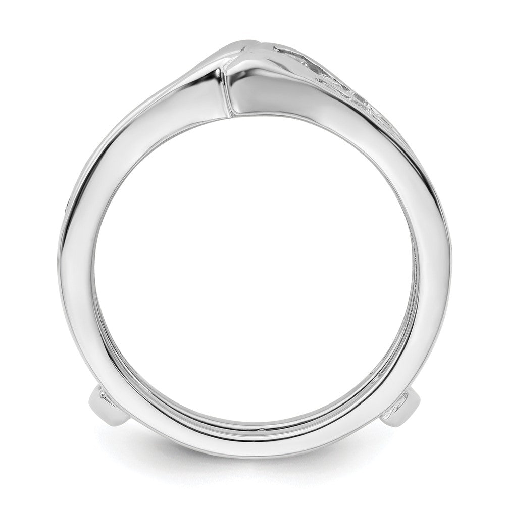 14K White Gold Diamond Guard