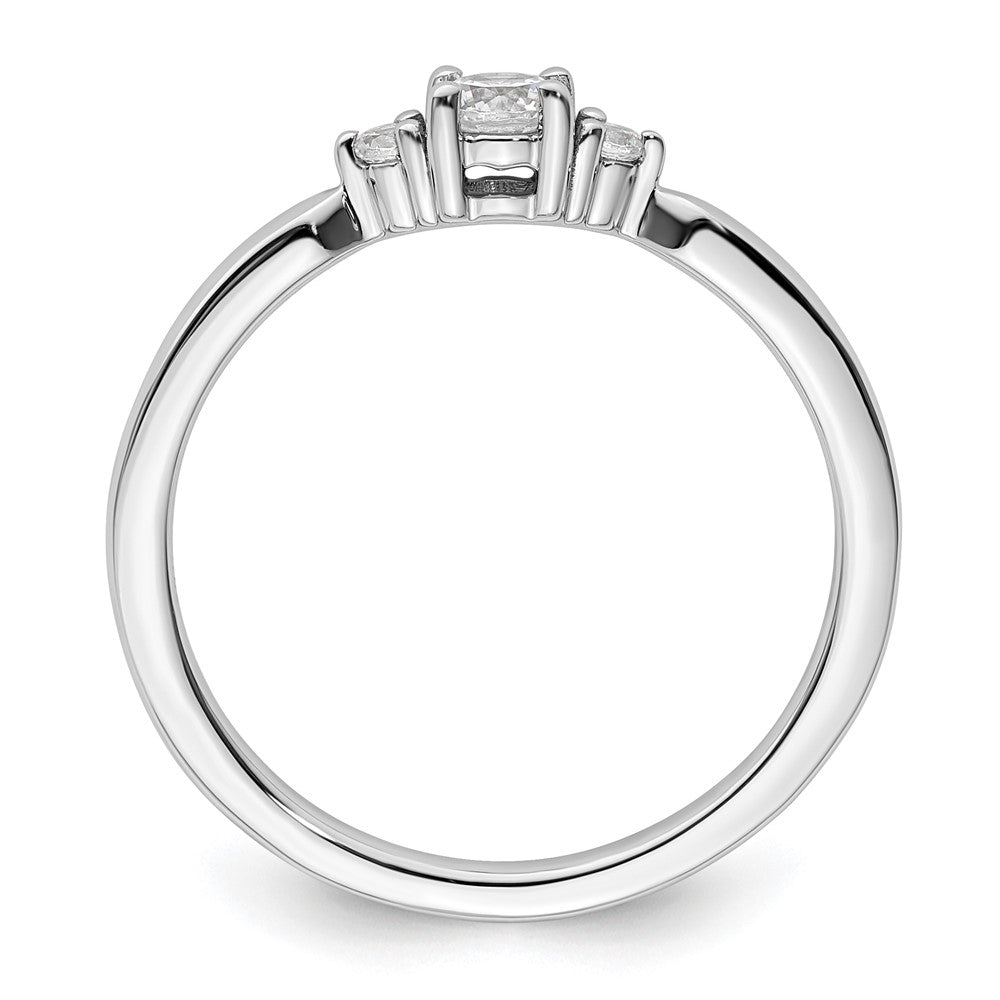 14K White Gold Diamond Complete Promise/Engagement Ring