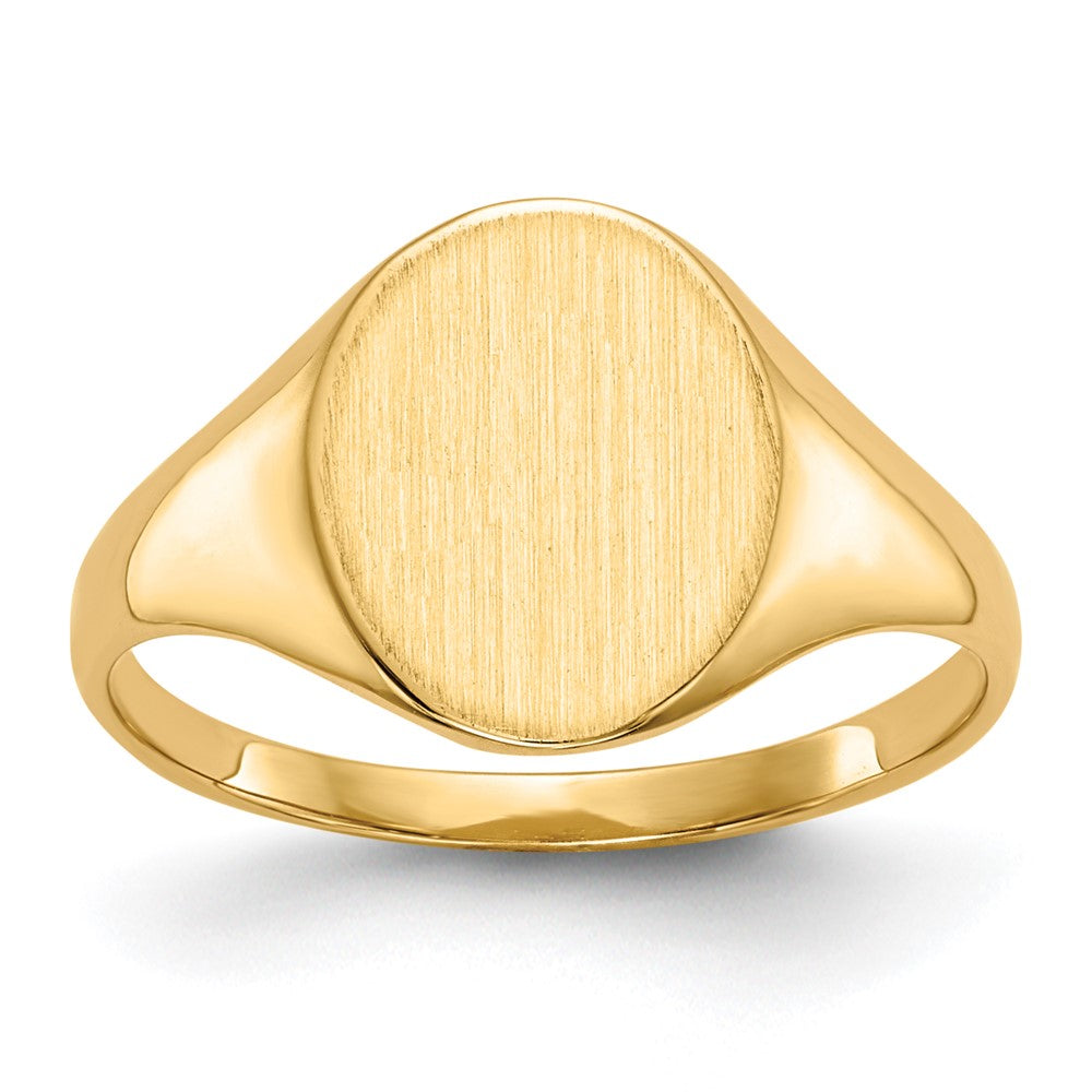 14k 11.0x Closed Back Signet Ring