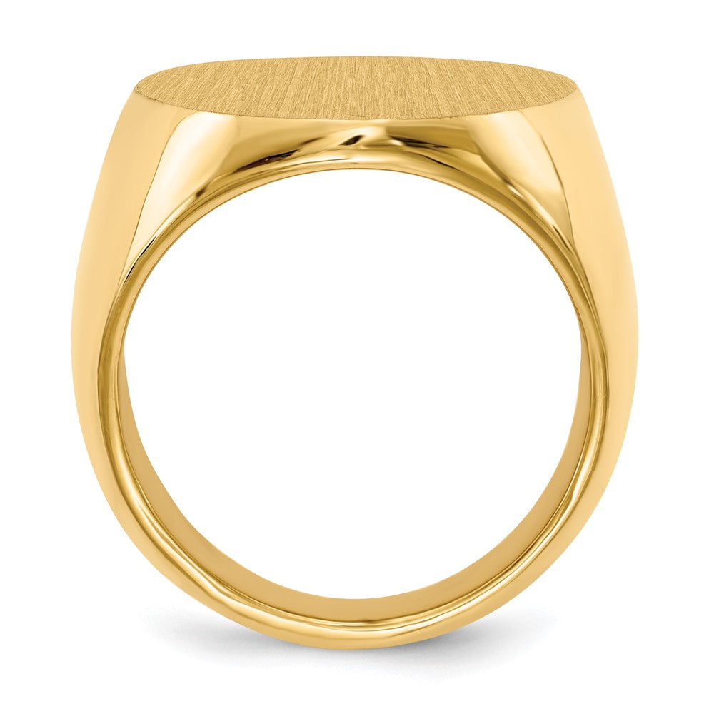 14k 26.5x Closed Back Men's Signet Ring