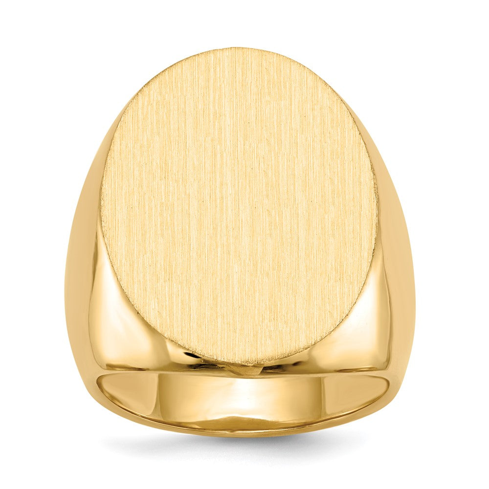 14k 26.5x Closed Back Men's Signet Ring