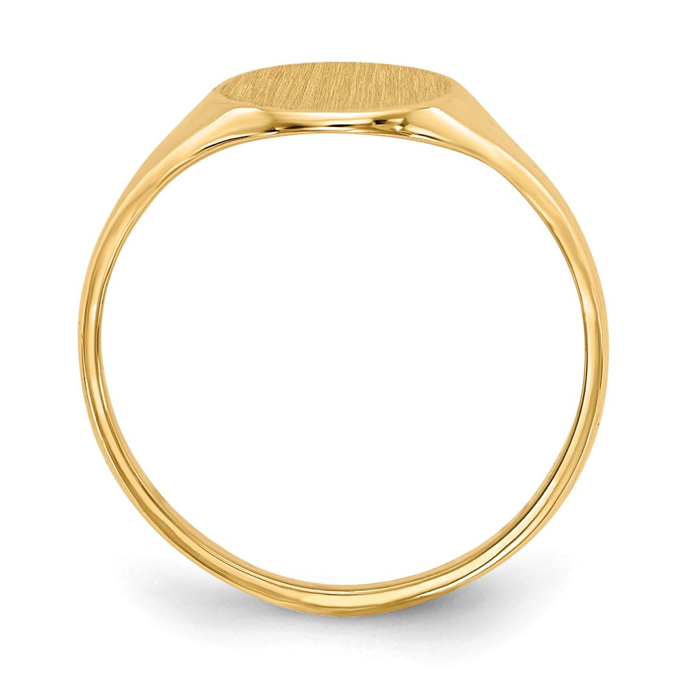 14k 10.0x Open Back Signet Ring