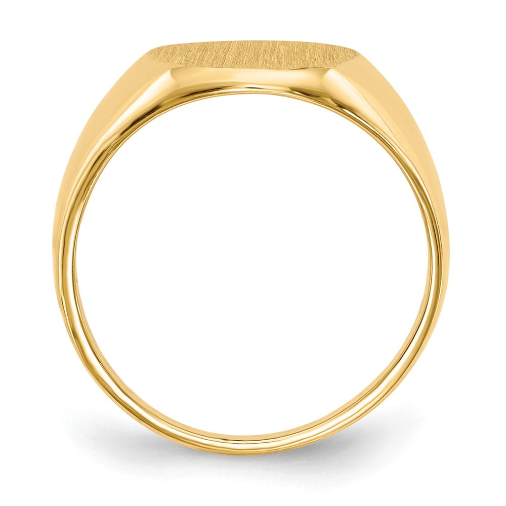 14k 11.0x Oval Open Back Signet Ring