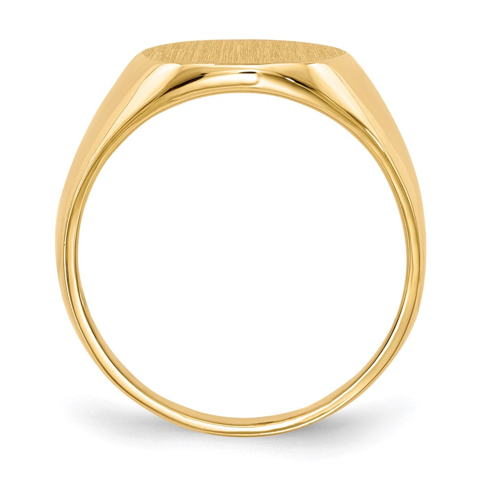 14k x Closed Back Mens Signet Ring