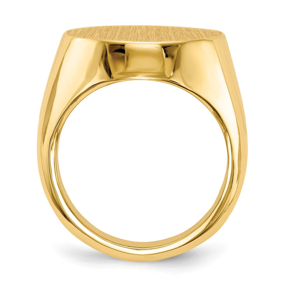 14k 20.0x Closed Back Men's Signet Ring