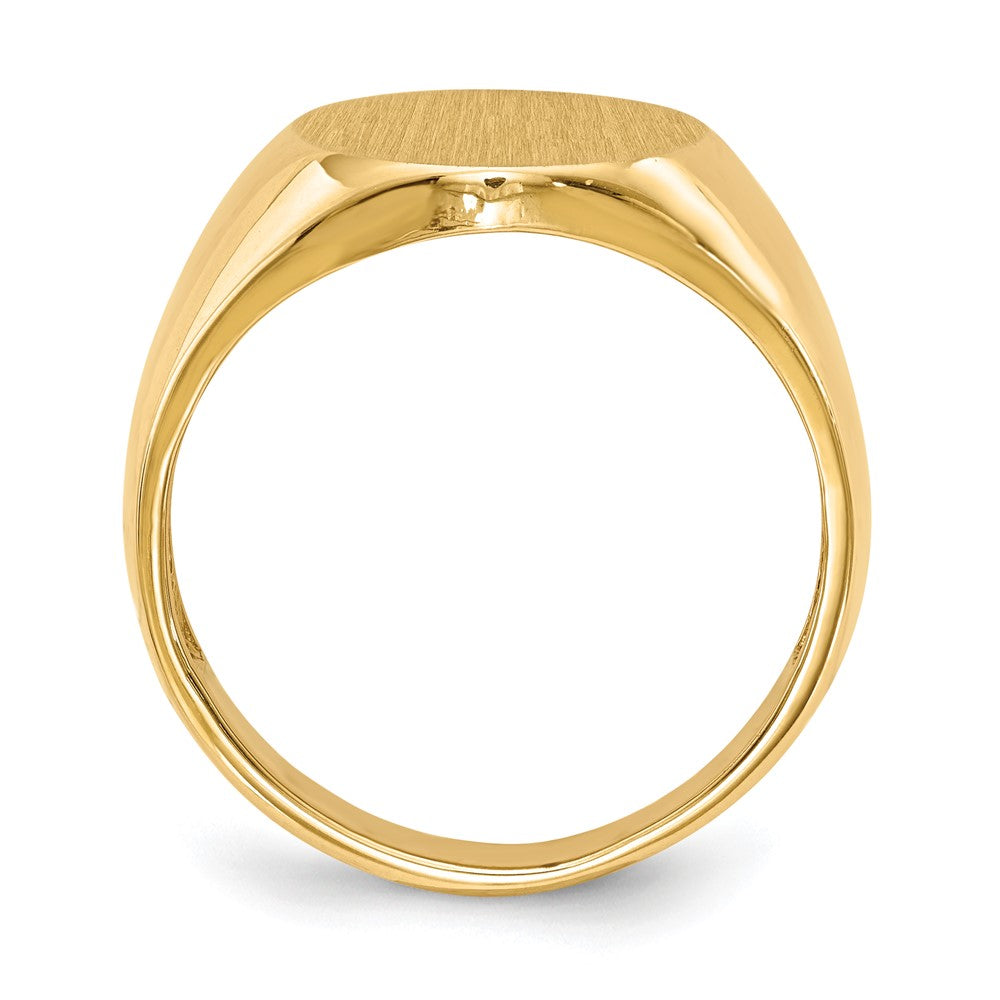 14k x Open Back Men's Signet Ring