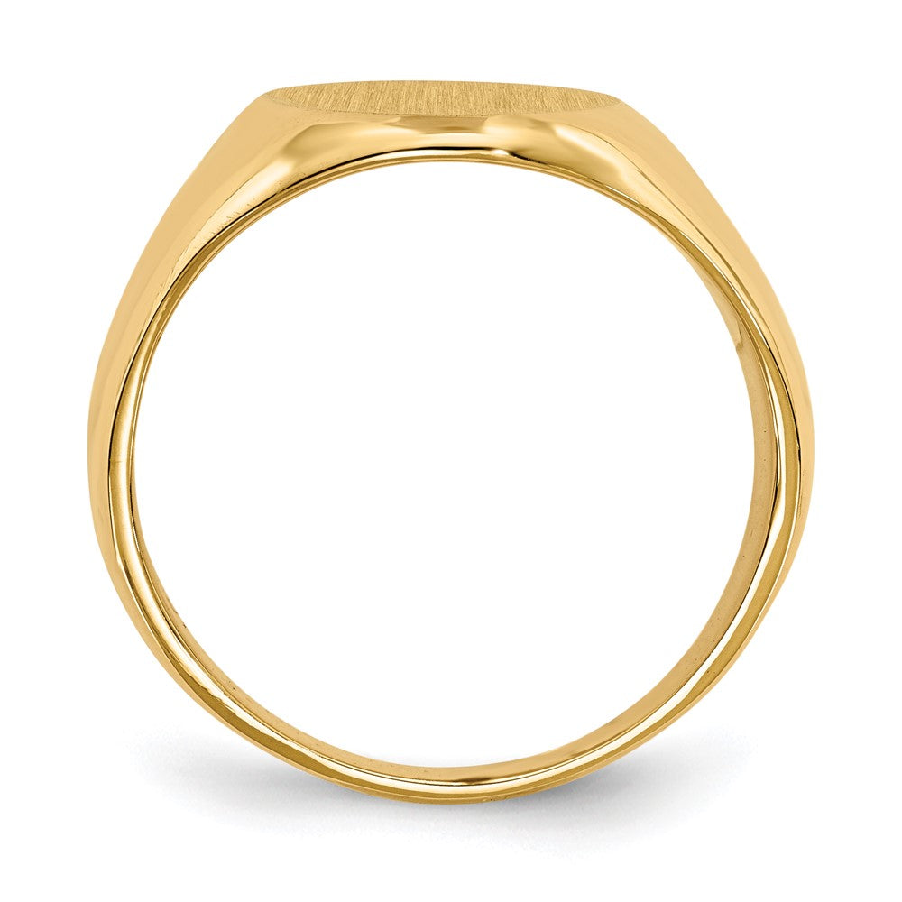 14k 16.0x Closed Back Men's Signet Ring