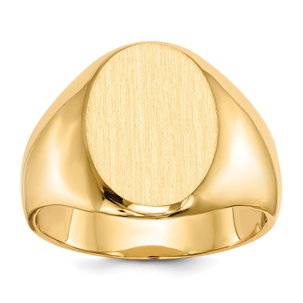 14k 16.0x Closed Back Men's Signet Ring