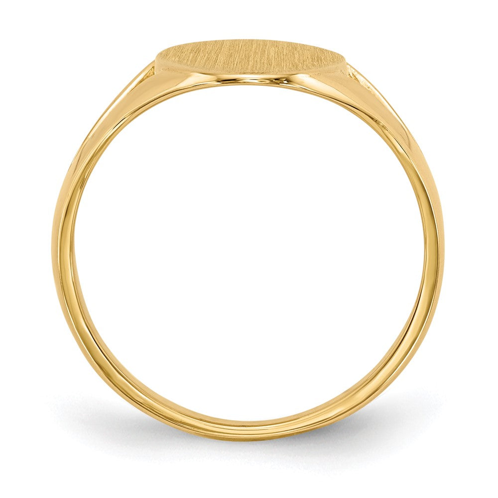 14k 16.5x Closed Back Signet Ring