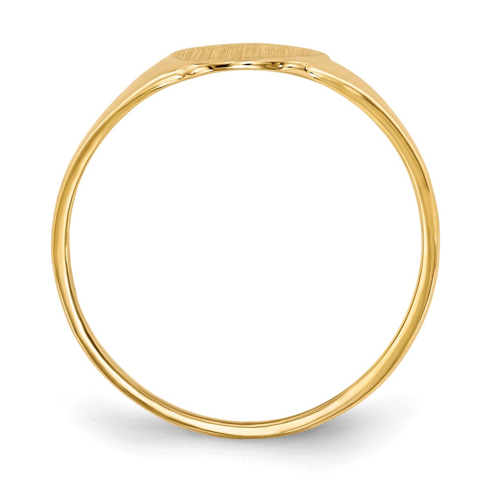 14k 12.0x Open Back Signet Ring