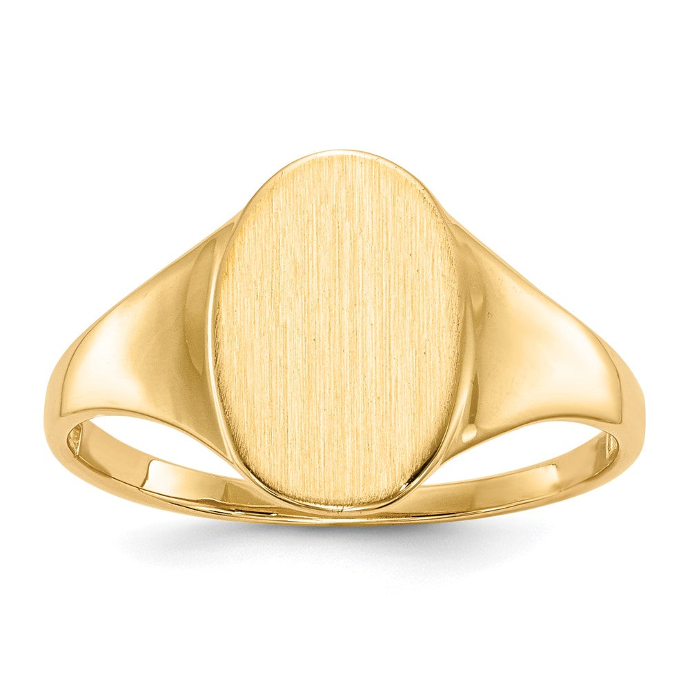 14k 12.0x Open Back Signet Ring