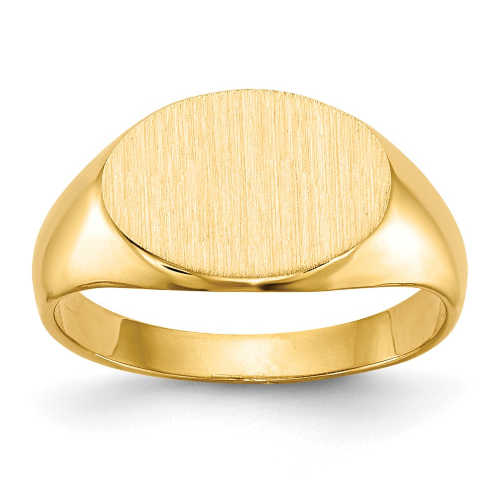 14k 11.0x Closed Back Child's Signet Ring