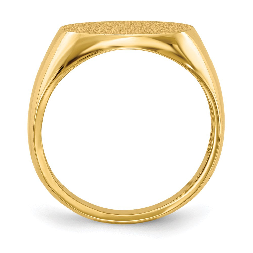 14k 12.0x Open Back Men's Signet Ring