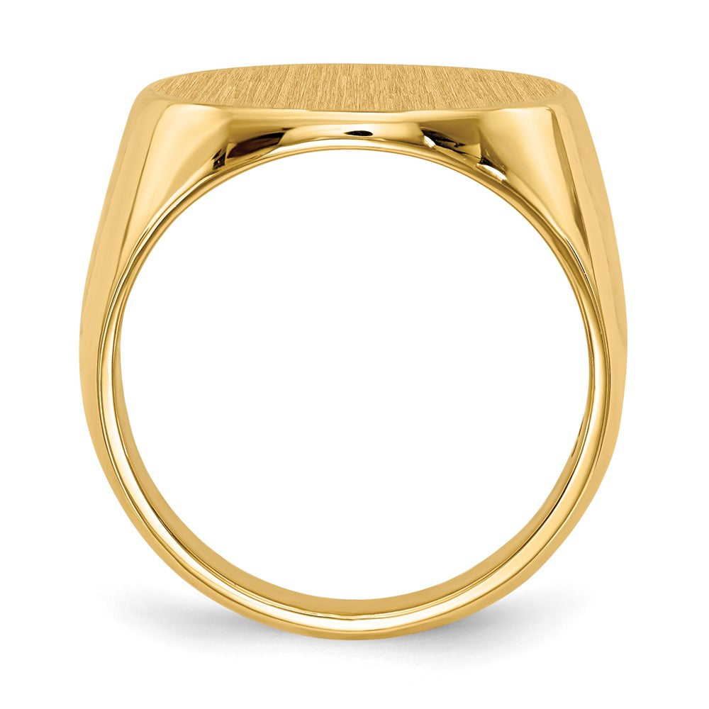 14k 17.5x Closed Back Men's Signet Ring