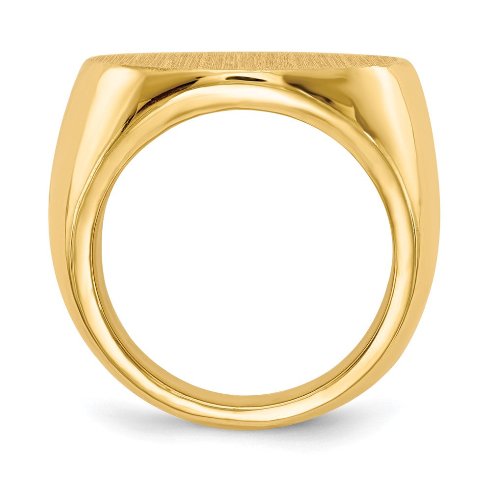 14k 21.0x Closed Back Mens Signet Ring