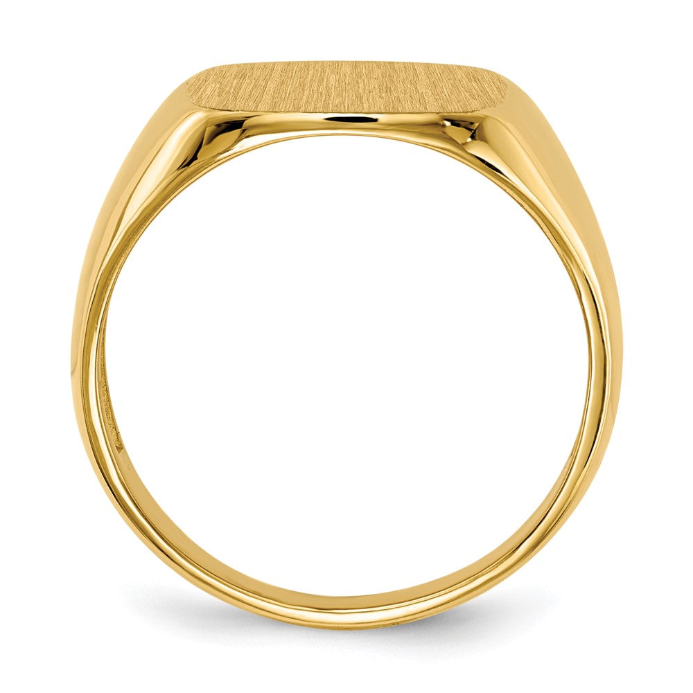 14k 13.5x Open Back Men's Signet Ring