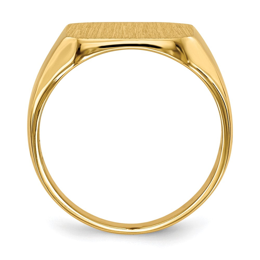 14k x Closed Back Men's Signet Ring