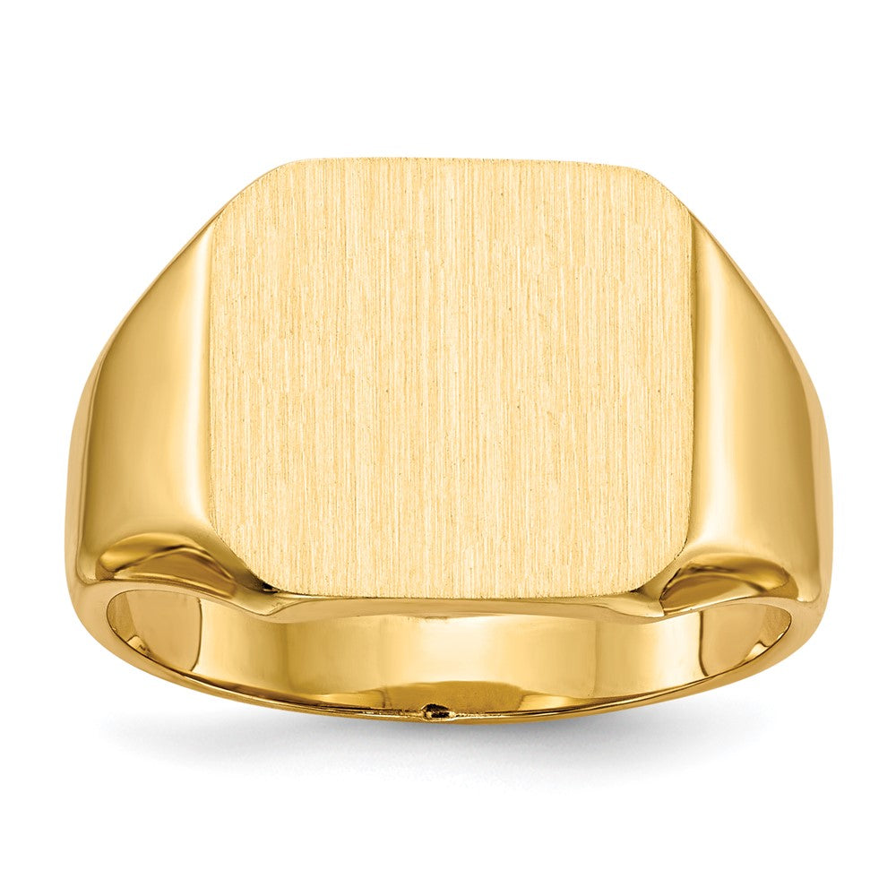 14k x Closed Back Men's Signet Ring