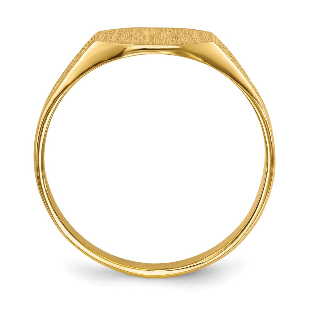 14k 7.0x Closed Back Signet Ring