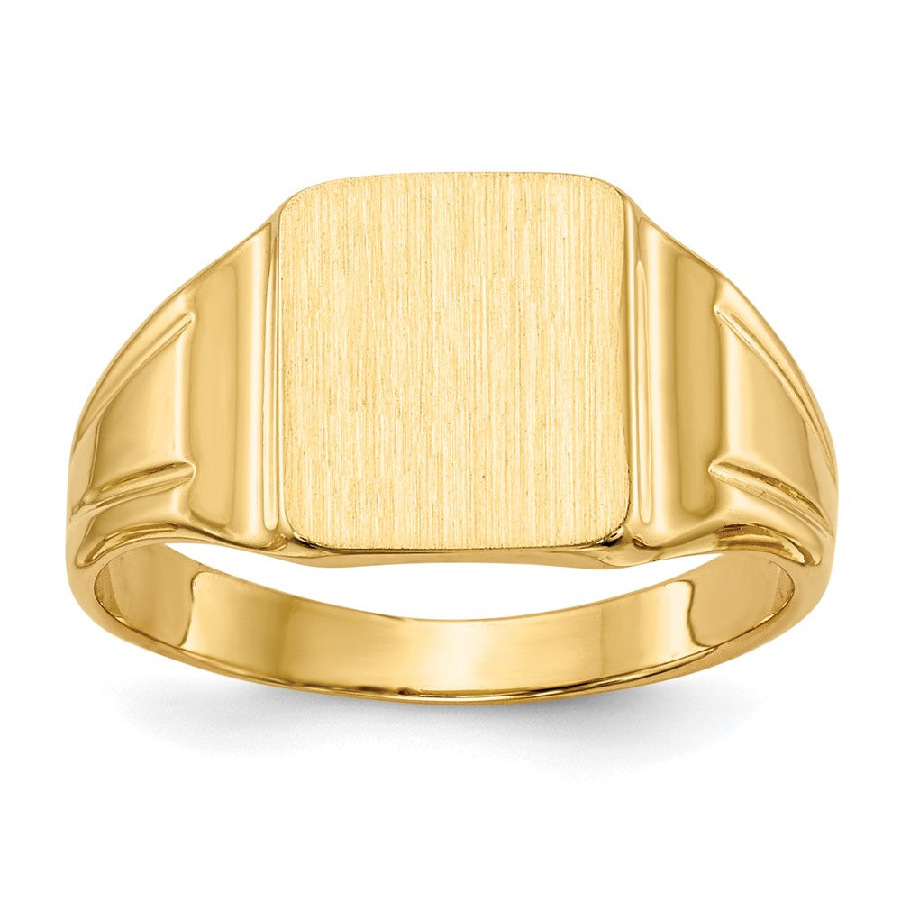 14k 7.5xRectangular Closed Back Signet Ring