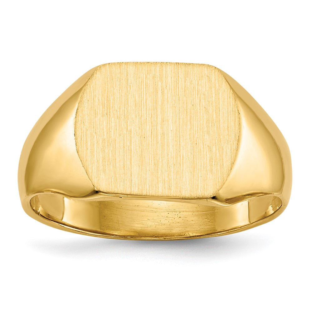 14k 12.0x Closed Back Signet Ring