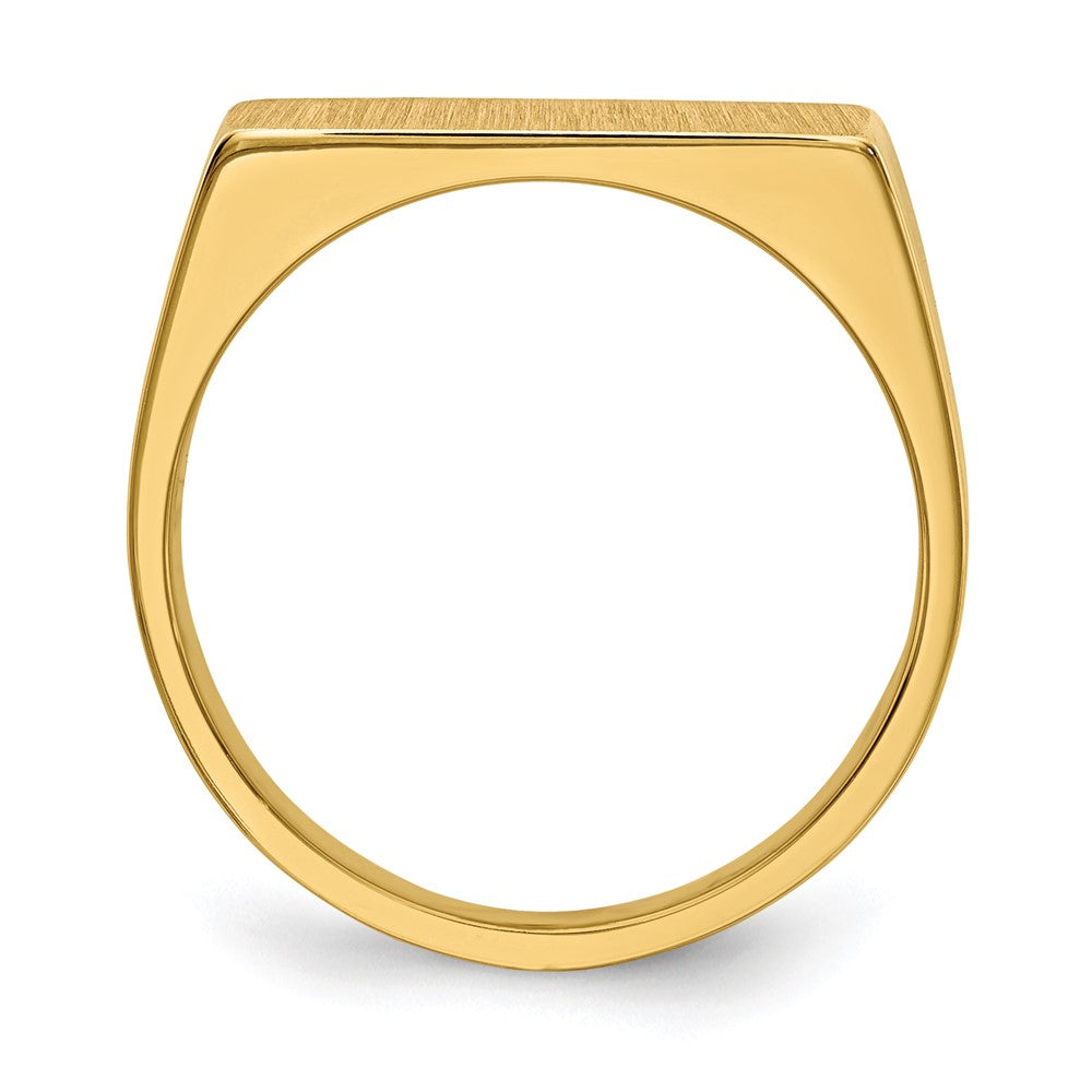 14k 8.0x Closed Back Men's Signet Ring