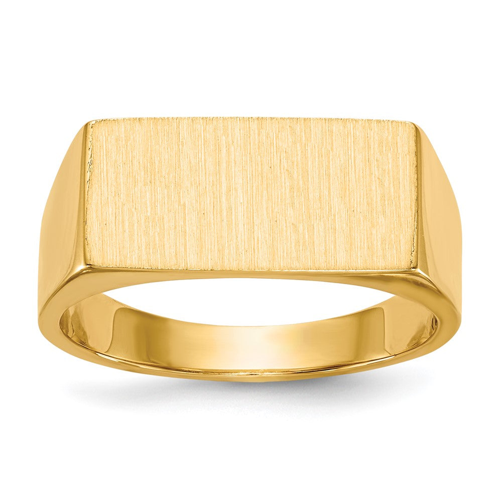 14k 8.0x Closed Back Men's Signet Ring