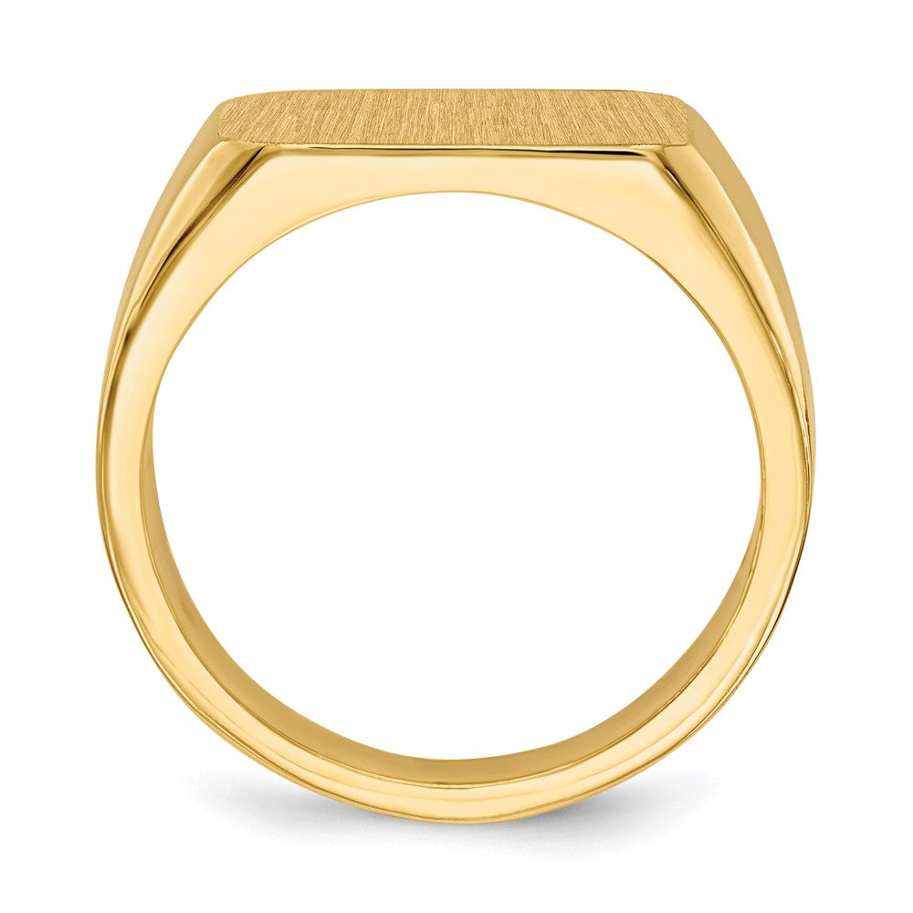 14k 10.0x Closed Back Men's Signet Ring