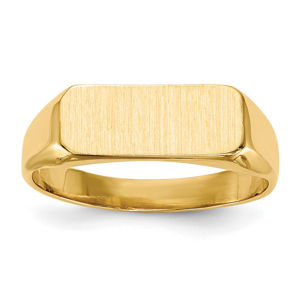 14k 5.5x Closed Back Signet Ring