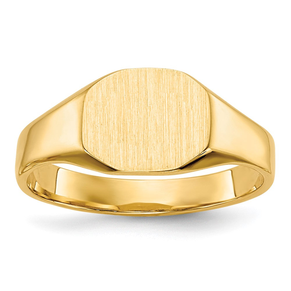 14k 8.0x Closed Back Size 3 Oval Signet Ring