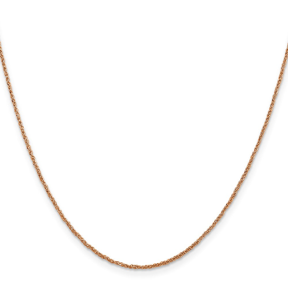 14K Rose Gold Ropa with Spring Ring Clasp Chain