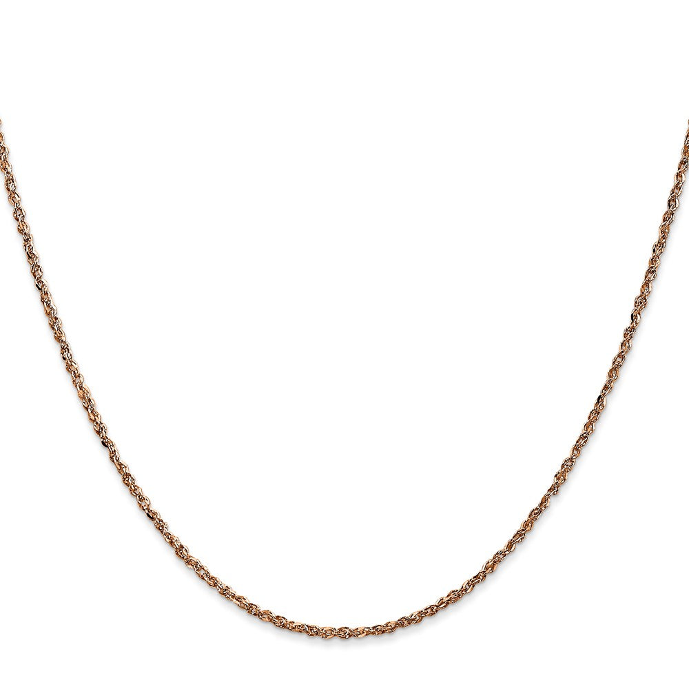 14K Rose Gold Ropa with Lobster Clasp Chain