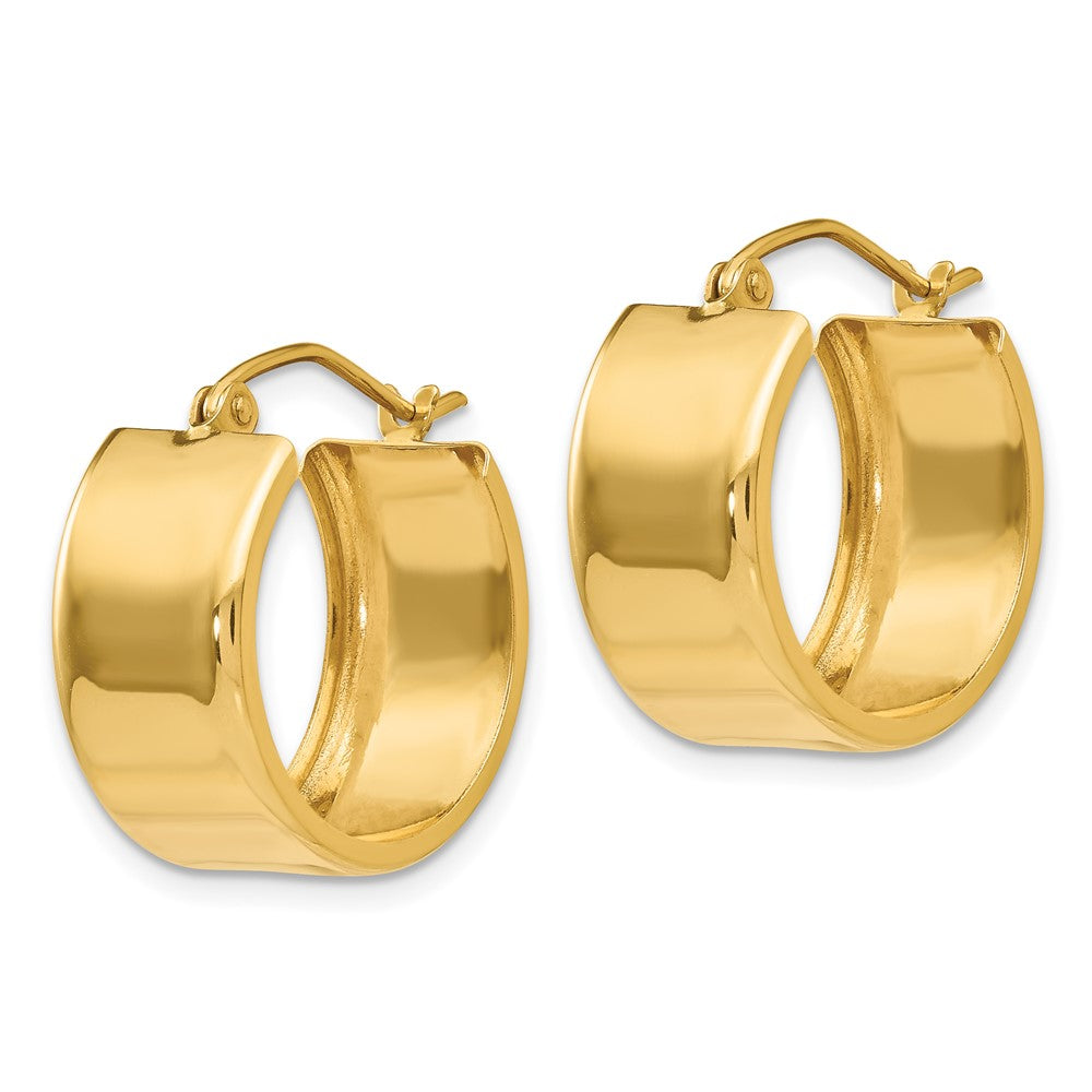 14K 8.25x Polished Hoop Earrings