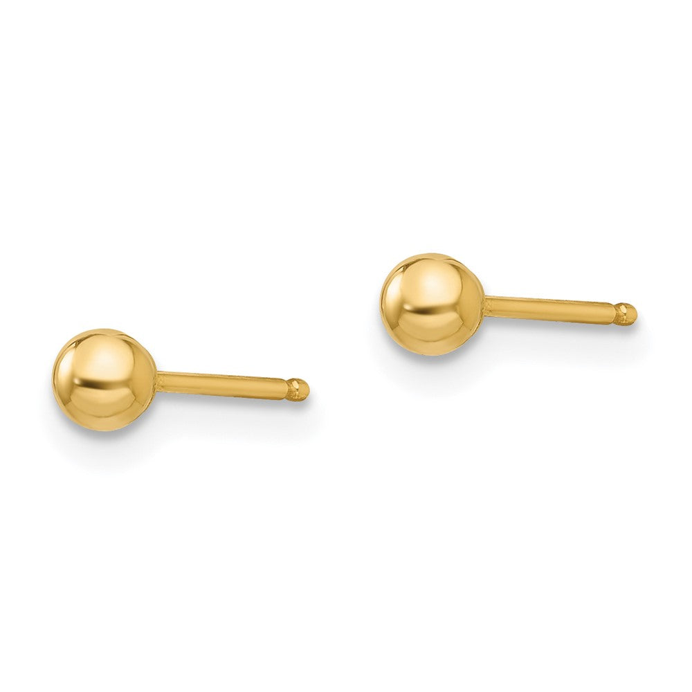 14k Madi K Polished Ball Post Earrings