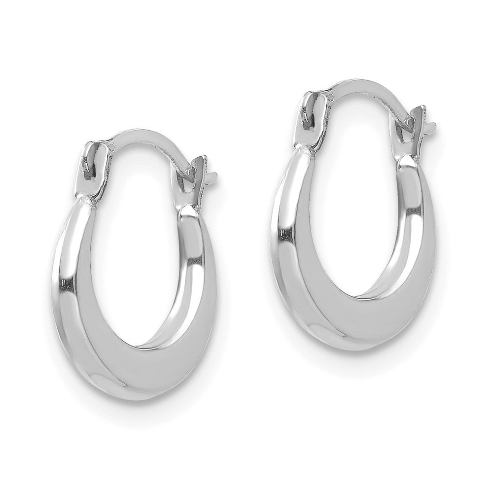 14k White Gold Madi K Small 1.6x Hoop Earrings